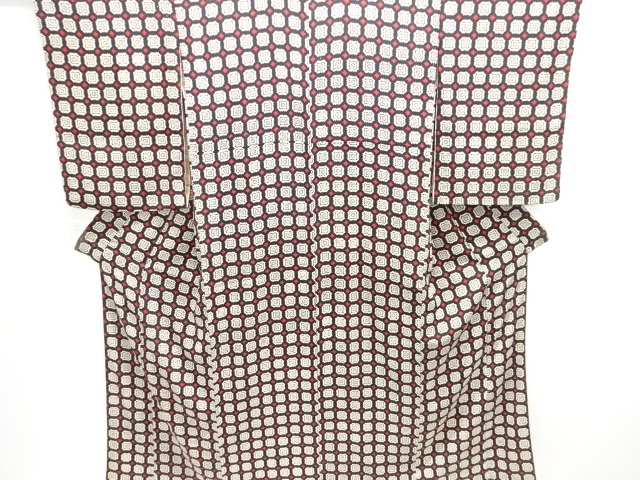 JAPANESE KIMONO / ANTIQUE KIMONO / TAISHO ROMAN STYLE / KINSHA / ABSTRACT